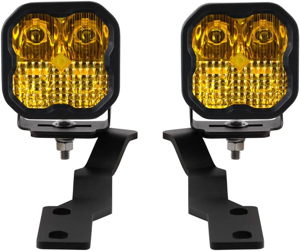 Diode Dynamics Stage Series Backlit Ditch Light Kit compatible with Toyota Tacoma 2016-2023, Bracket Only None