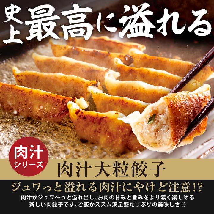 Amazon | 大阪王将 肉汁爆弾餃子20個+肉汁大粒餃子24個 冷凍食品 惣菜