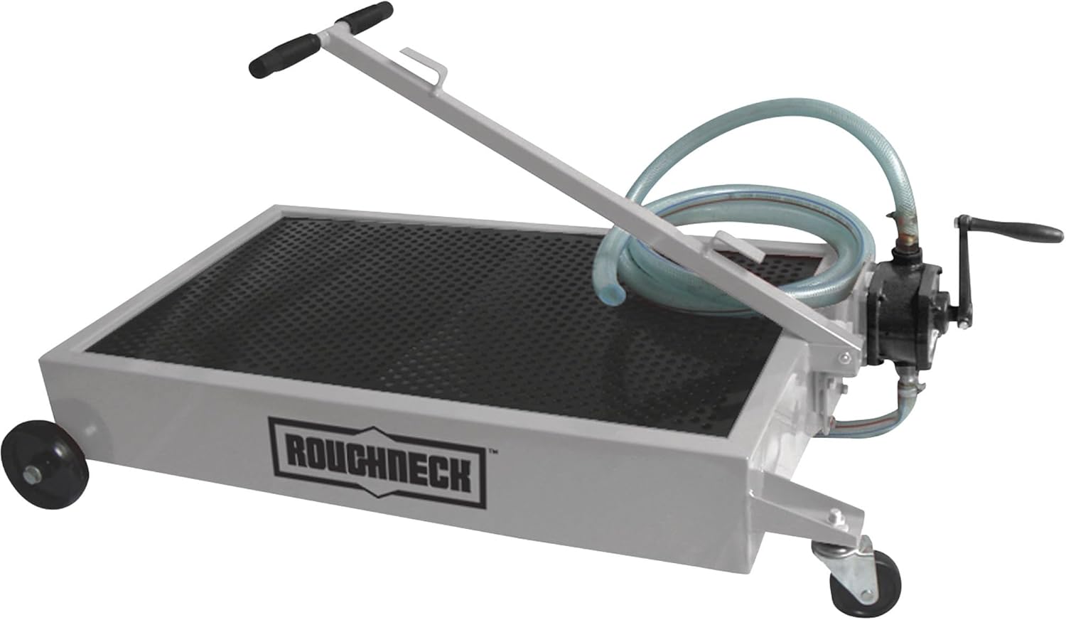 Roughneck Low-Profile Oil Drain - 15-Gallon, Manual Pump, Steel