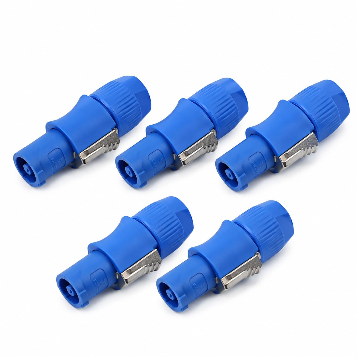 Toronce 3 PIN AC Powercon Connector Male Plug 20A/250V for Stage Light LED Screen Blue Connector Compatible with NAC3FCA, NAC3FCB, NAC3MA-1, NAC3MPB-1