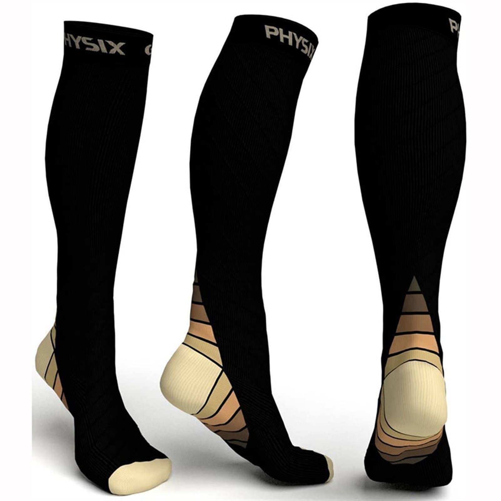Sport Compression Socks Calze Uomo Donna Atheltic Fitness Sock for Marathon in Esecuzione Cycling Football