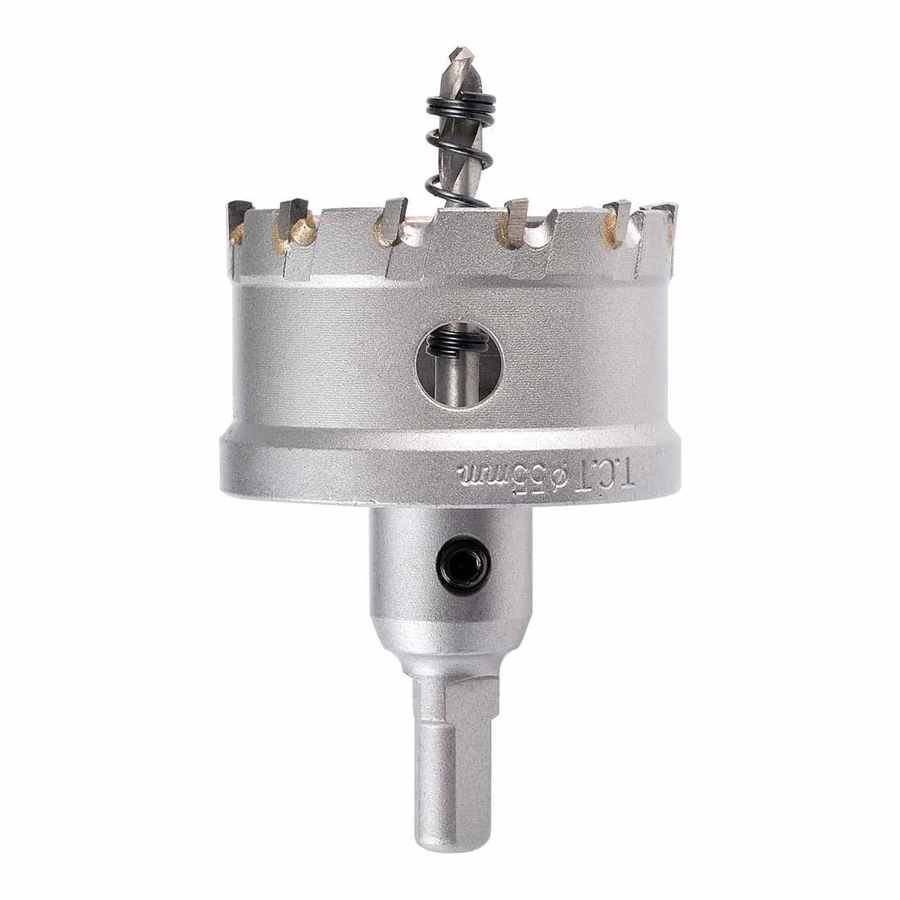 55mm TCT Hole Saw Tungsten Carbide Tipped Teeth Hole Cutter, TCT Drill Bit Hole Saw Set for Stainless Steel, Sheet, Metal