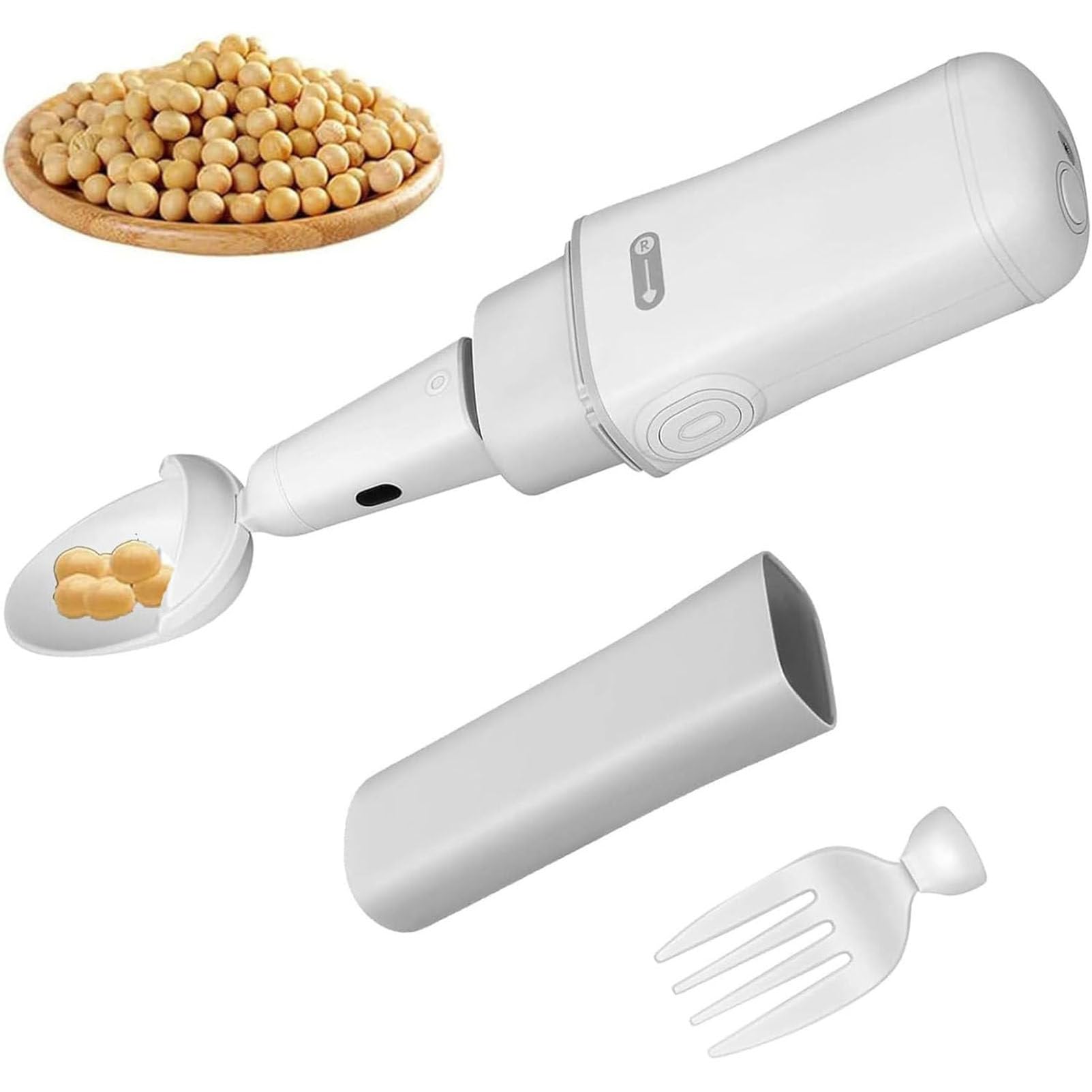 Cuchara antivibración para temblores de Manos, Cubiertos para Ayudar con la Artritis, Cubiertos para Ayudar con la Artritis, Cuchara y Tenedor fijos con autoestabilización Inteligente