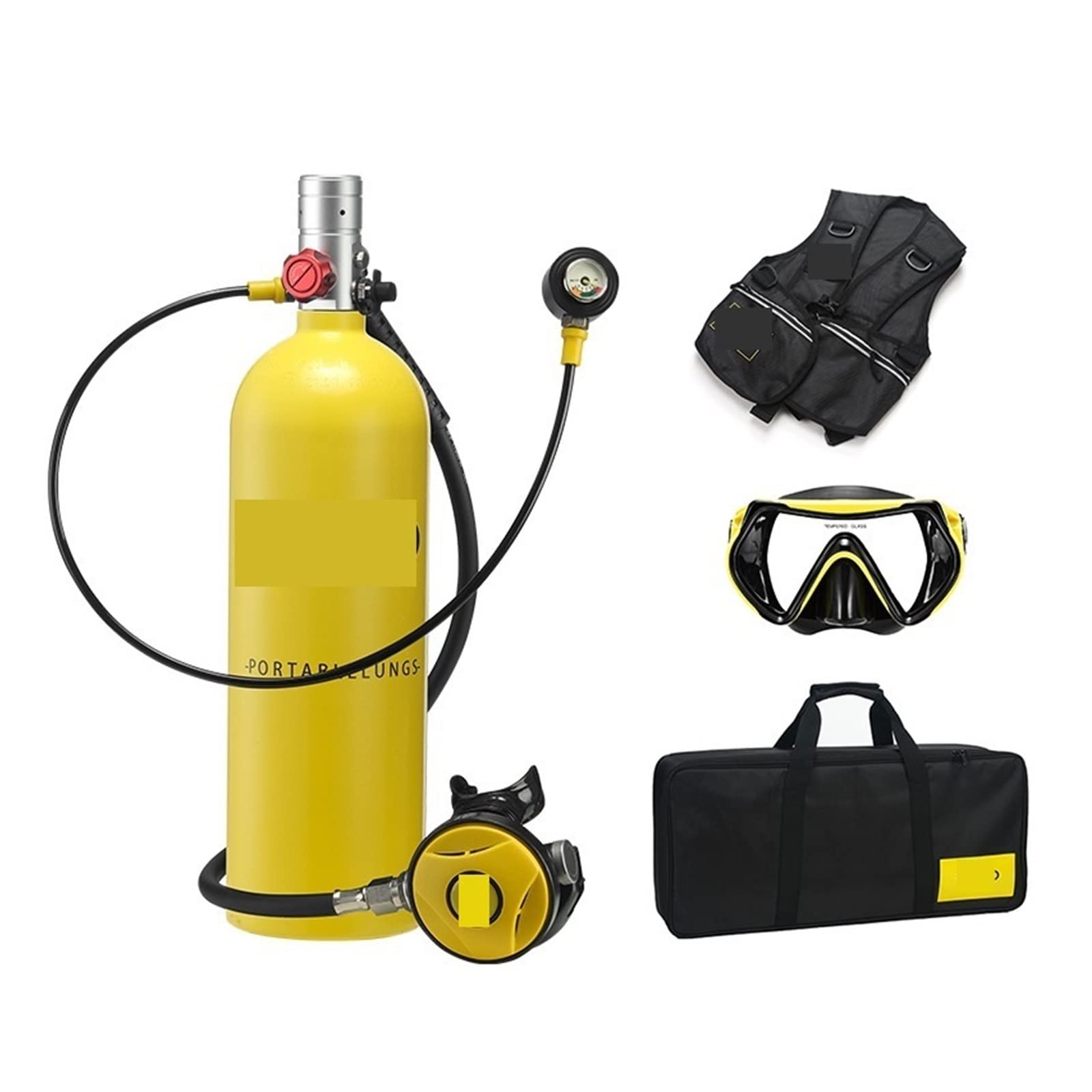 Dcdcd Silverhead In Yellow Bottle 2L Diving Snorkeling Equipment Breathing Tube(Silverhead In Yellow Bottle)