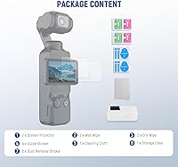 Vista 7 de NEEWER Kit de protectores de pantalla Pocket 3 (paquete de 2) compatible con DJI Osmo Pocket 3 Creator Combo Accesorios, 9H HD anti arañazos vidrio