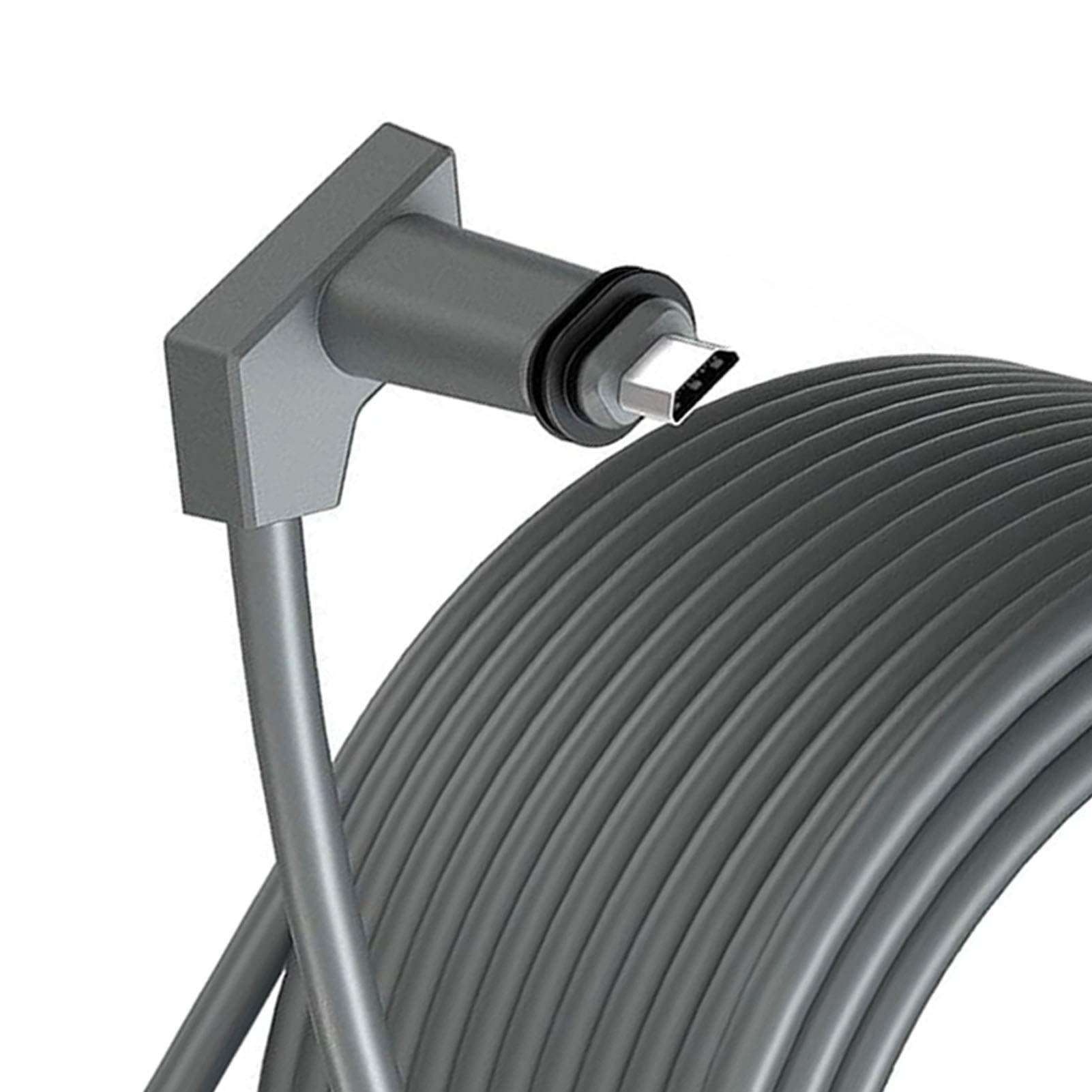 Cable de Extensión Resistente Al Agua para Satélite Rectangular V2 de 147,6 Pies con Tapas para Mayor Durabilidad
