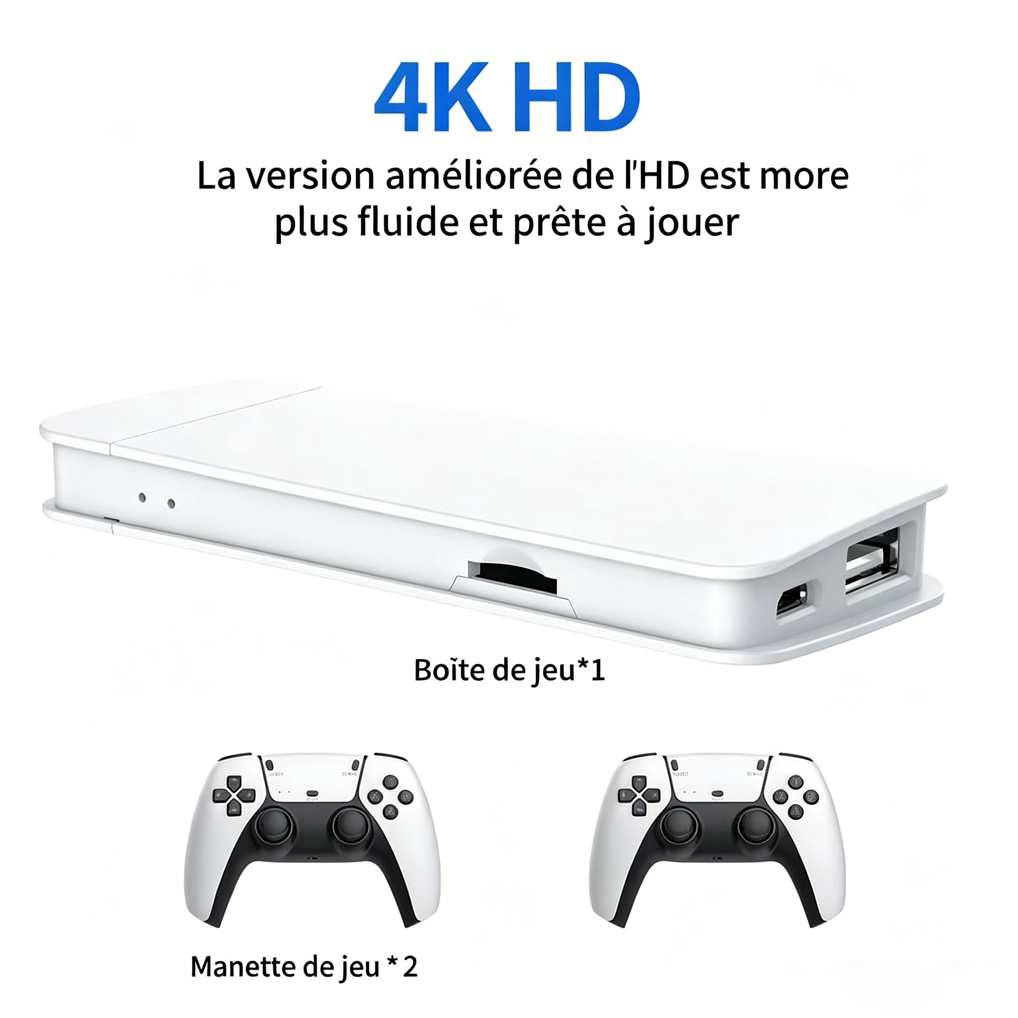 retrozone Console Retro RGD10 Pro Jeu de Combat pour Deux Joueurs en Haute définition 4K, Console de Jeu Arcade rétro sans Fil M15 2,4G avec mémoire de 64Go ou 128Go