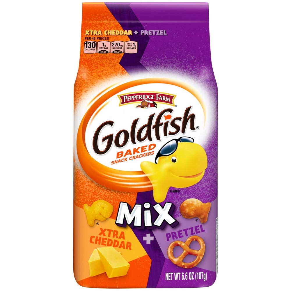 Goldfish Variety Mix 6oz Xtra Chedder and Pretzel