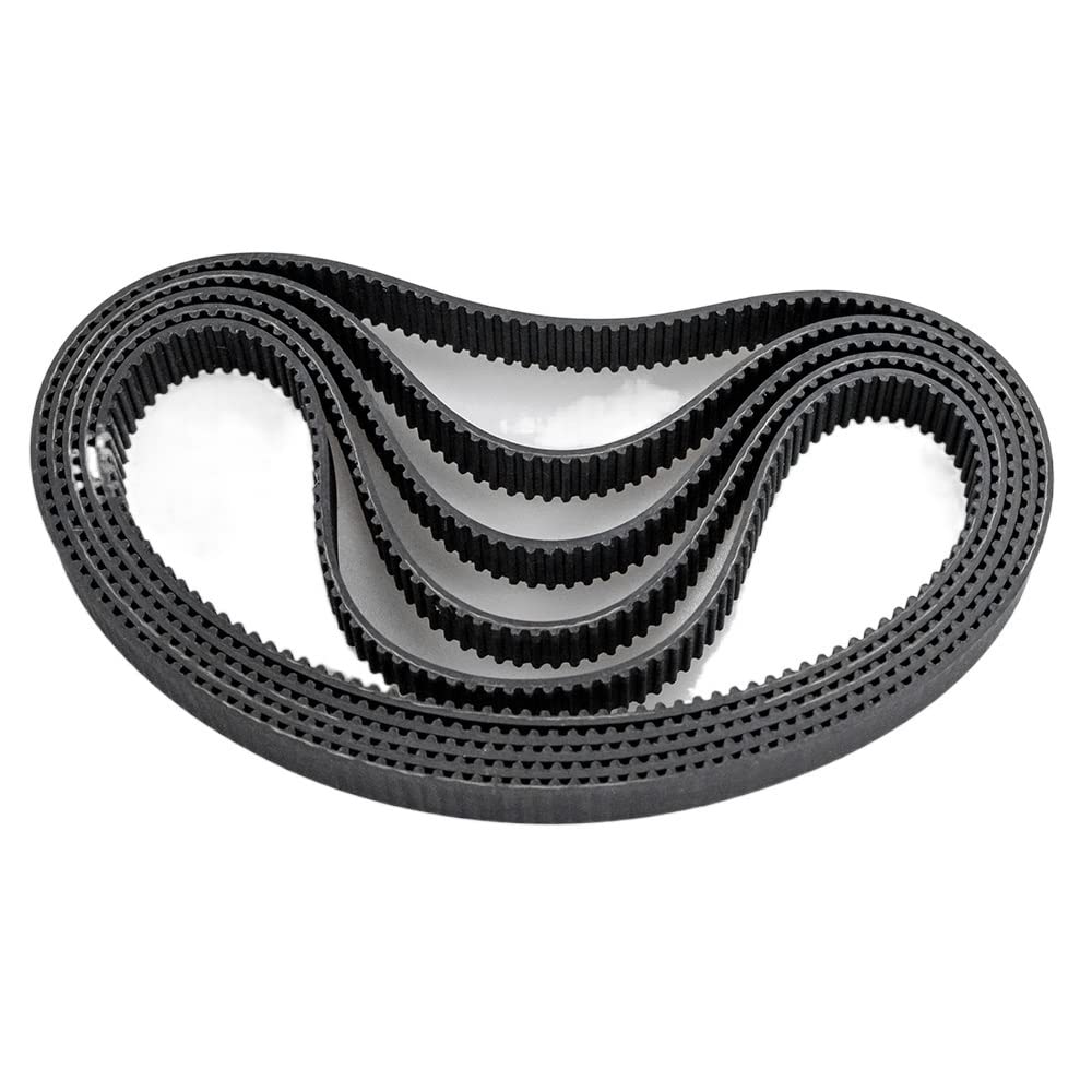 2 Cinghie Dentate HTD 321x6 Mm | Passo 3 Mm In Gomma Con Fibra Di Vetro Per Laser, CNC E Incisori