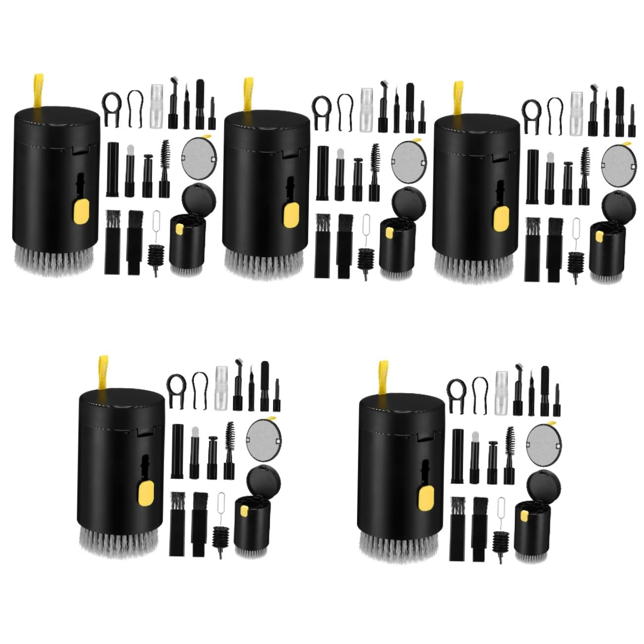 Mikikit 5sätze Reinigungsset Für Elektronische Geräte Inkl Bürsten Tuch Tastaturreinigung Für Linsen Kopfhörer Und Mehr Sanfte Reinigung Für Empfindliche Oberflächen Tragbar Und