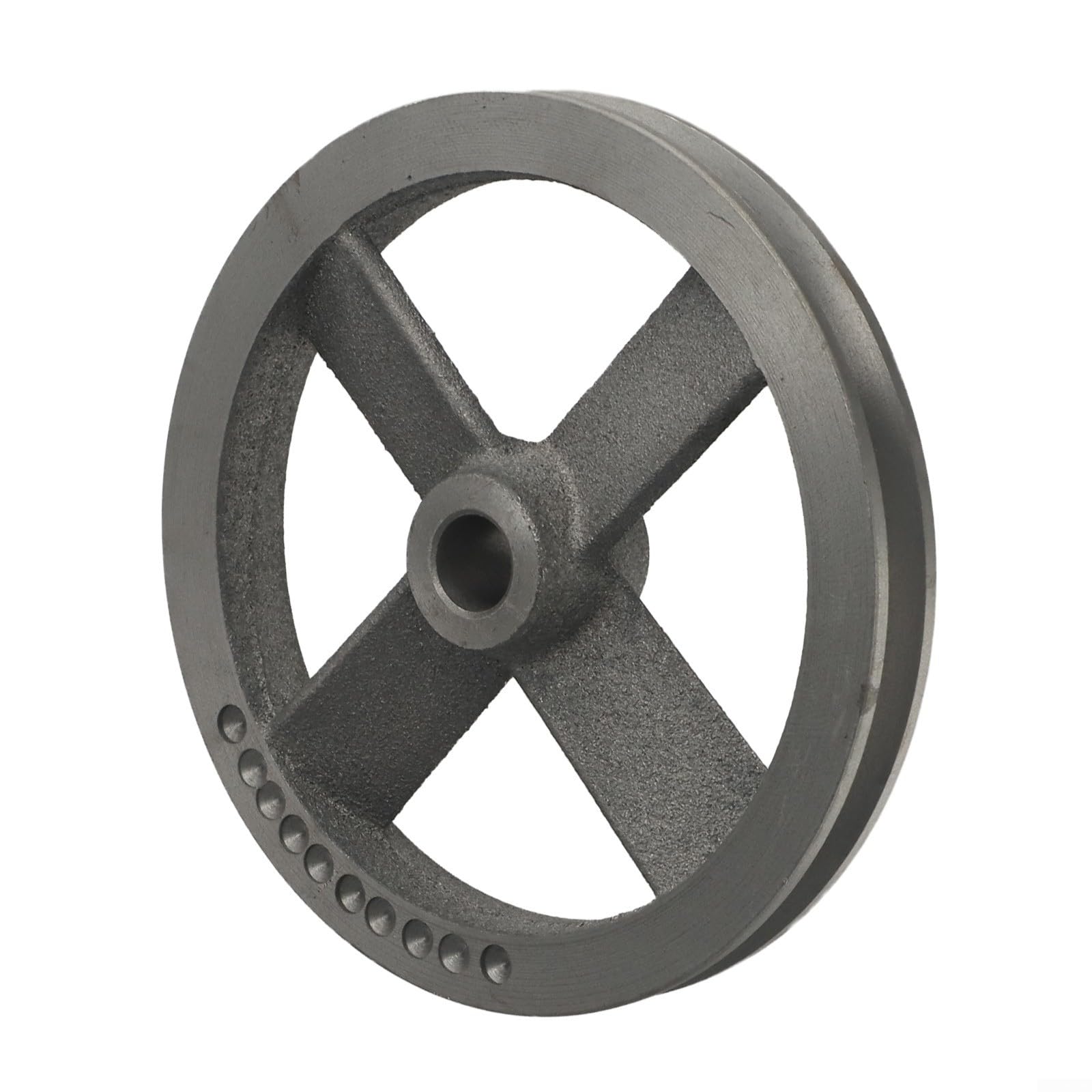 Poulie de roue à rainure unique pour compresseur d'air - Raccord métallique de rechange - 150 mm - 190 mm - Taille 18-19,5 mm - Alésage pour tâches de réparation et d'entretien (B)