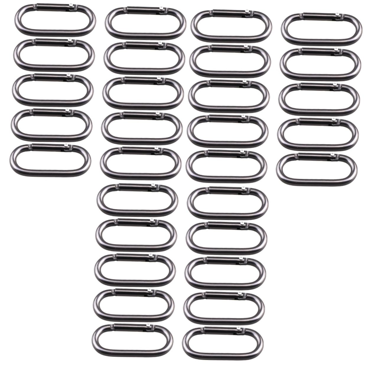 UPKOCH 3 Sätze Oval Buckles Für Wasserflaschen Und Taschen Praktische Karabiner Für Camping Und Outdoor Aktivitäten Und Langlebig 20 Stück * 3