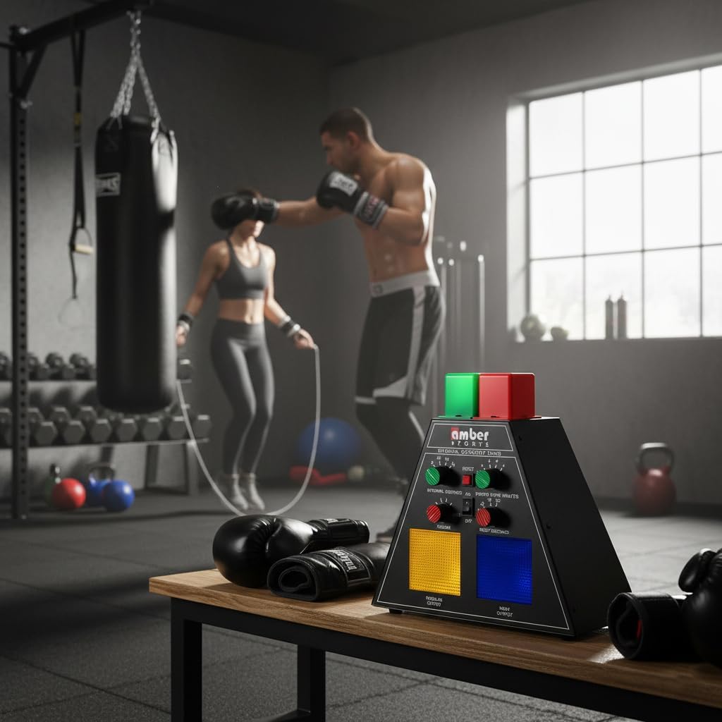 Professional Pyramid Boxing Interval Timer: Professional Gym Timer for Muay Thai, MMA, Kickboxing, Boxing, Martial Arts, and Combat Sports Training