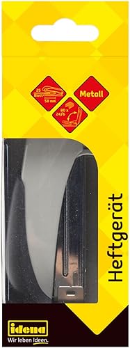 Miniatura 3 de Idena 300947 Grapadora para grapas Tamaño 24/6 Capacidad 25 Hojas Gris