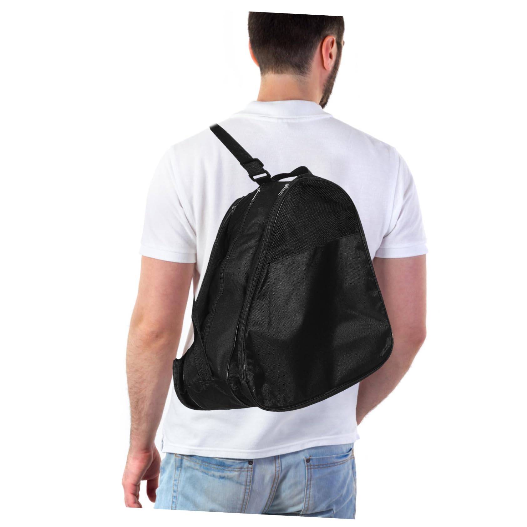 Abaodam Design e Versatile Organizer Multifunzionale Strati Adatta come Spalla o Zaino per Pattinatori e Appassionati Sport con Design Semi Rete