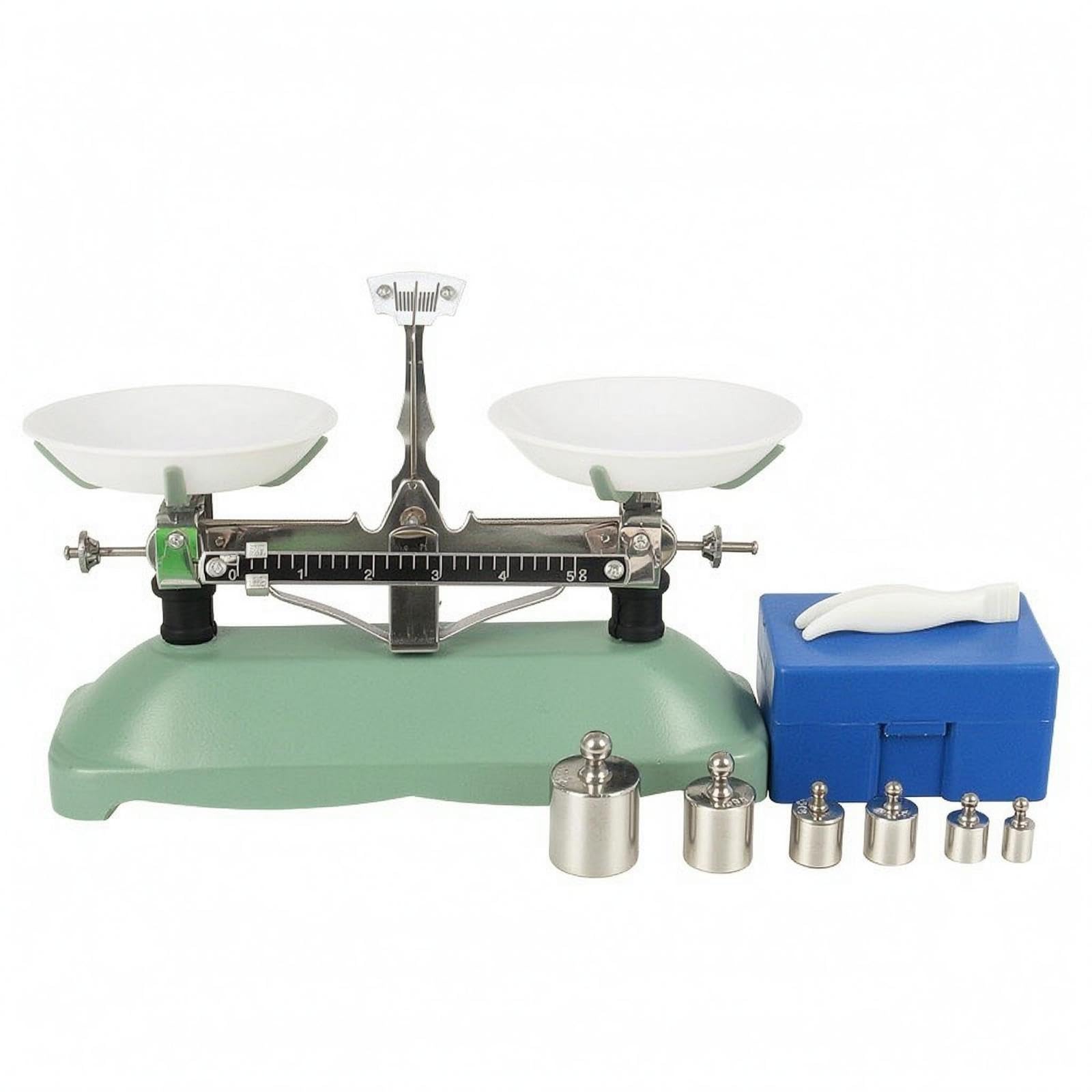 Tray Balance Calibration Weights Classroom Balance Scale Weighing Pans School Lab Apparatus for Teachers, Students-image-6