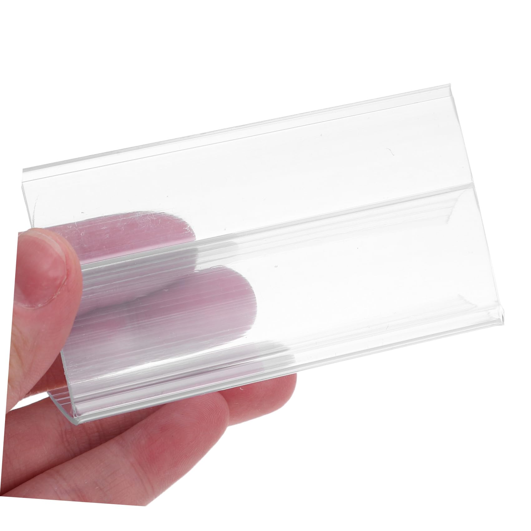 Porta Etichette Clip Adattabile in Pvc 100 Pezzi per Scaffale