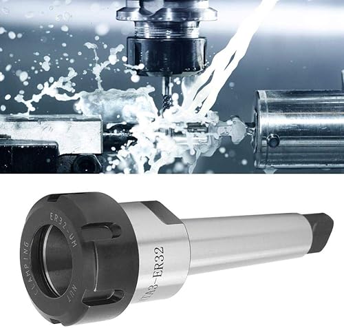 Miniatura 6 de Morse Taper MT3 Shank ER32 Collet Chuck Holder Acero al carbono CNC Fresado Torno Piezas M12 Collet Chuck Holder