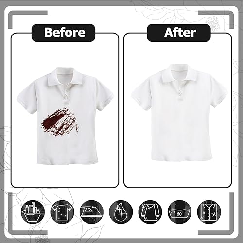 Miniatura 3 de 200 toallitas quitamanchas envueltas individuales, mini toallitas quitamanchas para ropa, tela para lavandería, alfombra para bebés, comedores de