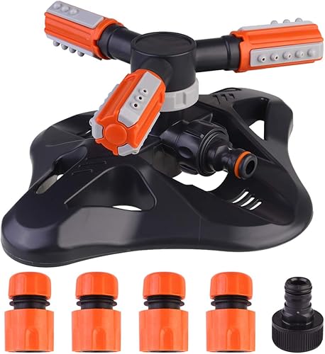 Miniatura 9 de Aspersor de césped para patio, rociadores de jardín, rociadores giratorios de 360 grados, sistema de riego de césped, rociadores automáticos de agua