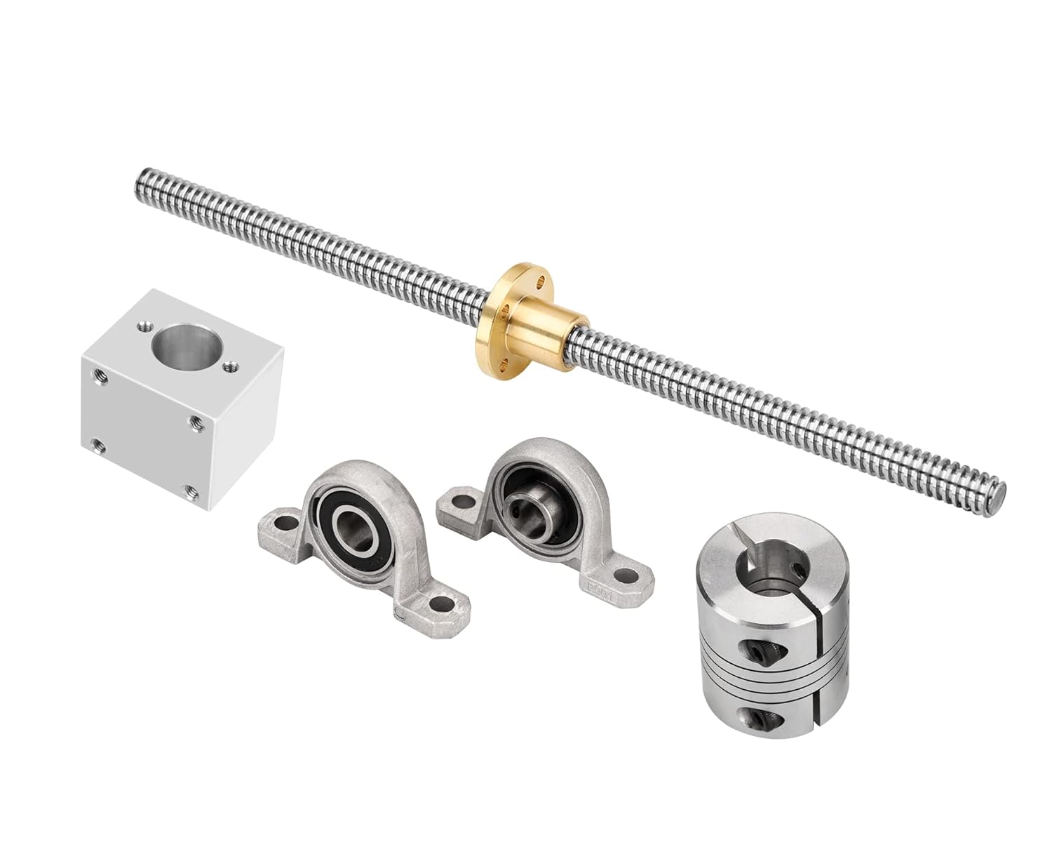 Buy Surprecision 12mm T12 Lead Screw Set 500mm19.69" Lead Screw Copper