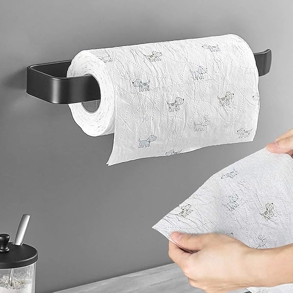 ANHORTS Self-Adhesive Under Cabinet Paper Towel Holder