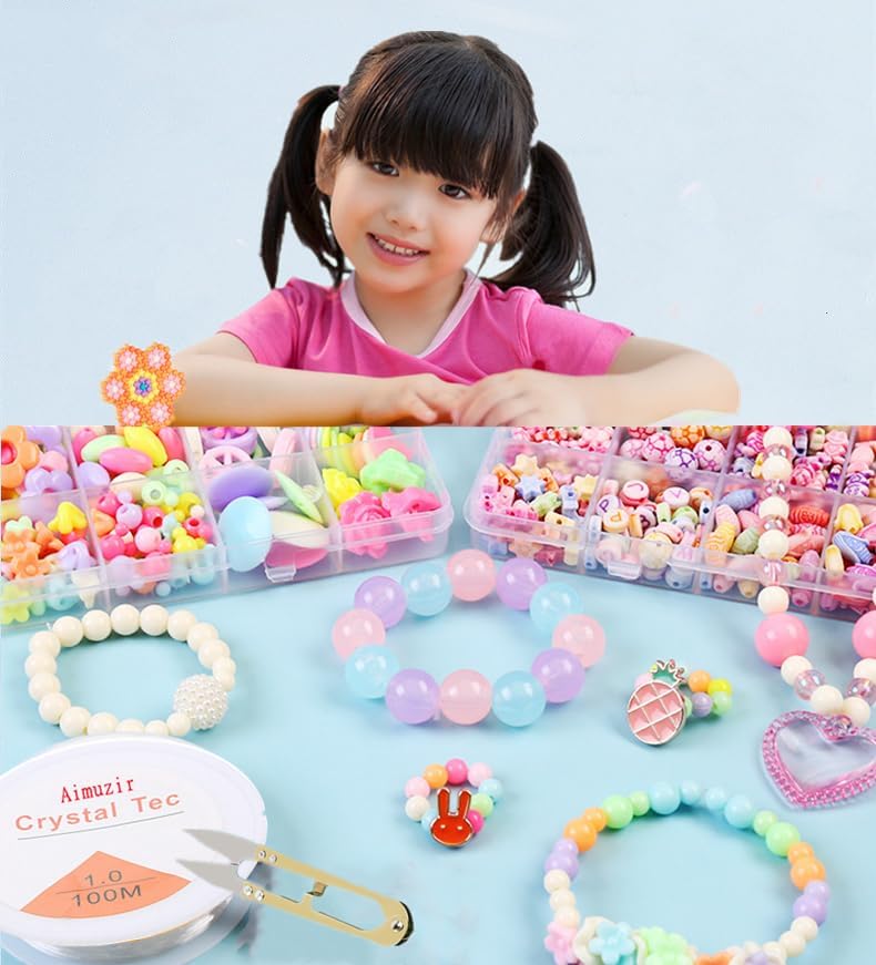 Miniatura 6 de Pulsera de cordón de cuentas transparentes de 328 pies de 0.039 in, hilo elástico de cristal para pulseras, cuentas y fabricación de joyas (0.031 in)