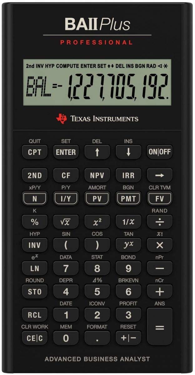 BA II Plus Professional Financial Calculator 2013 Edition