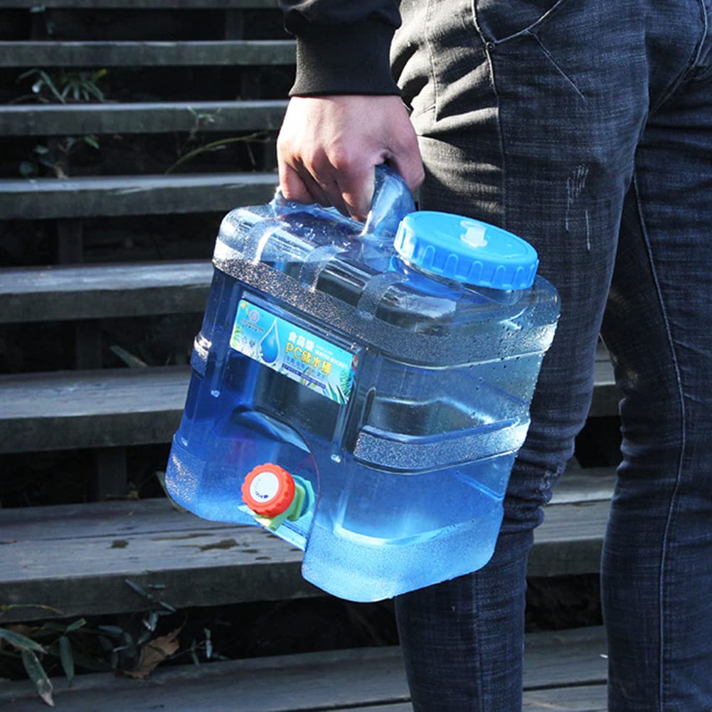 5-22L serbatoio acqua campeggio auto, portatile borraccia con maniglia, contenitore alimentare con rubinetto, perfetto per viaggio, campeggio, barbecue, pesca