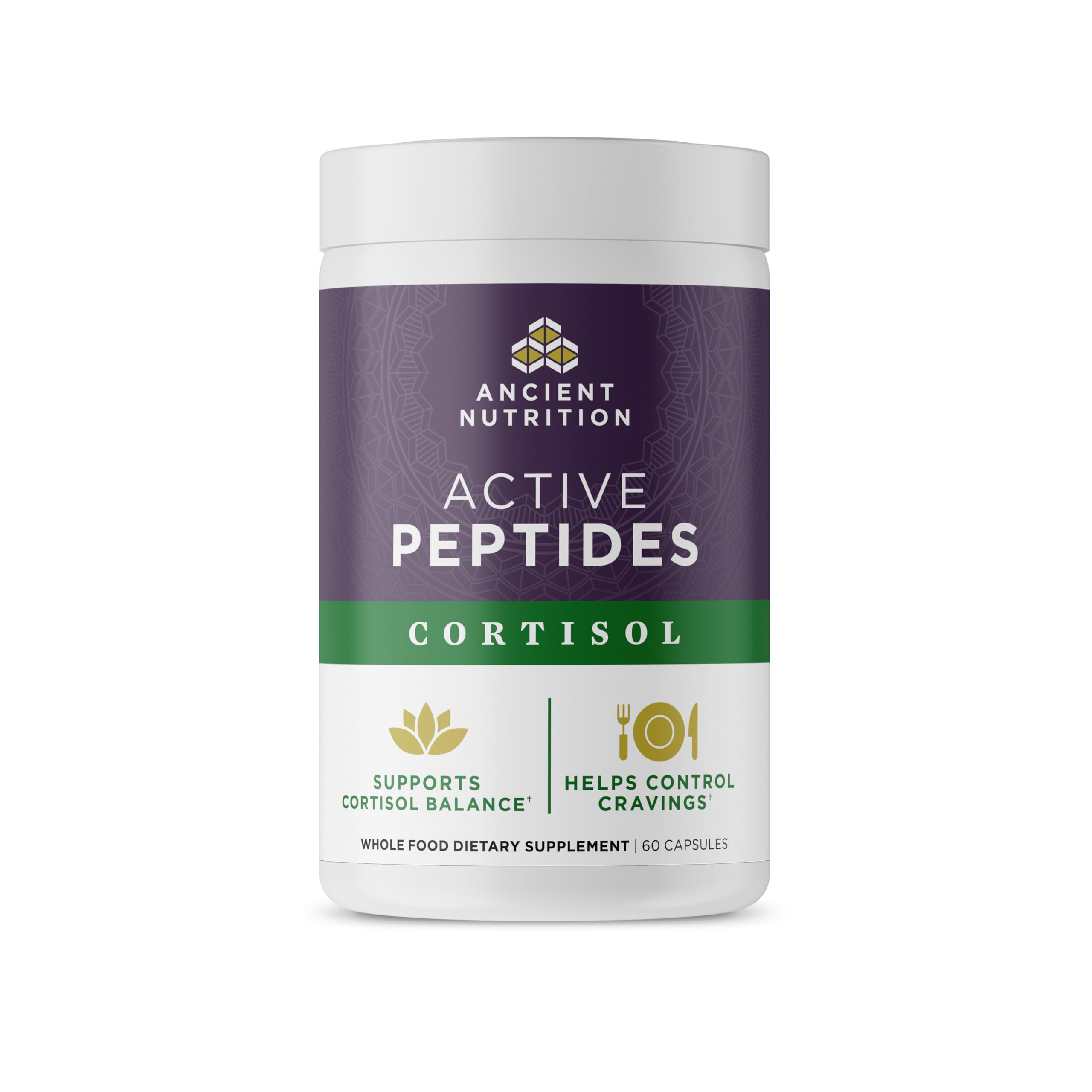 Ancient Nutrition Active Peptides Cortisol Support Capsules