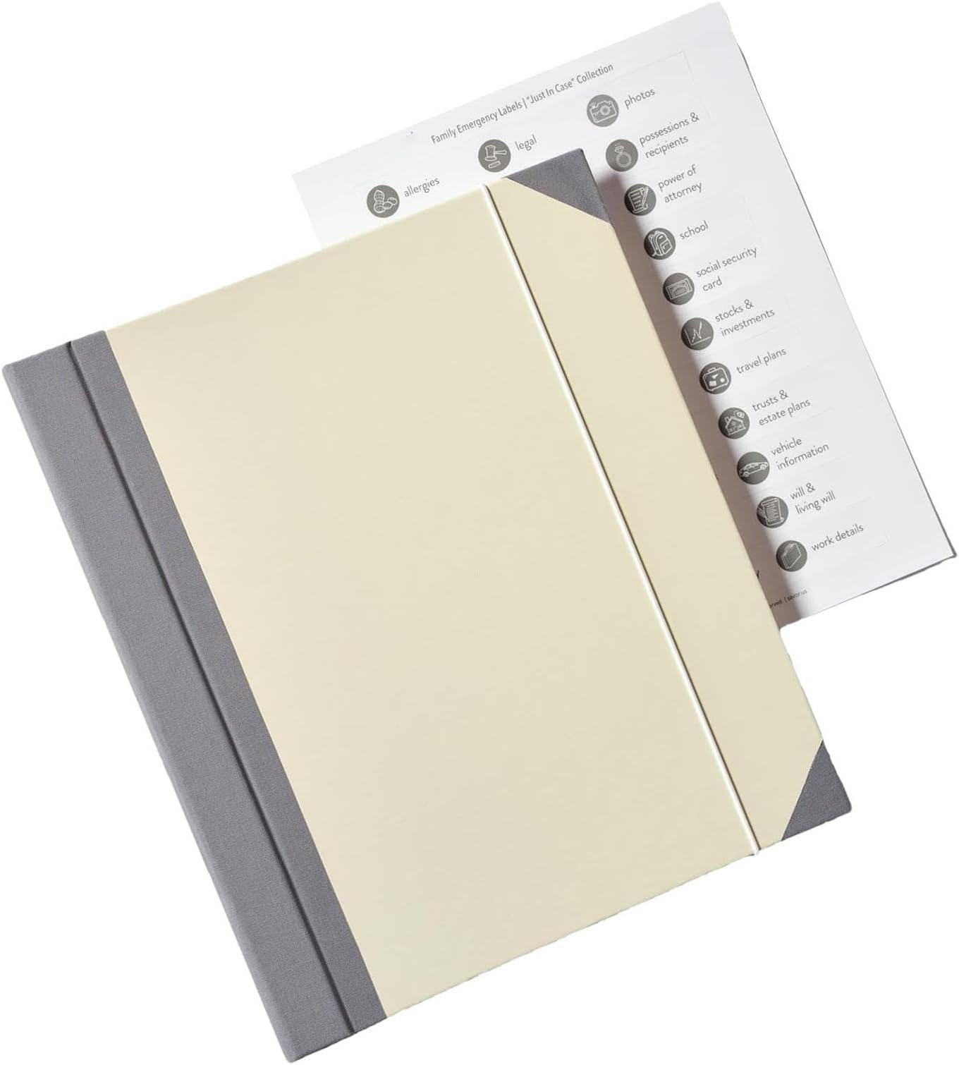 "in Case I Go Missing" Binder, Document Organizer Binder | Multipurpose Important Document Storage Folder, Sturdy and Protective File Storage to Organise Paperwork