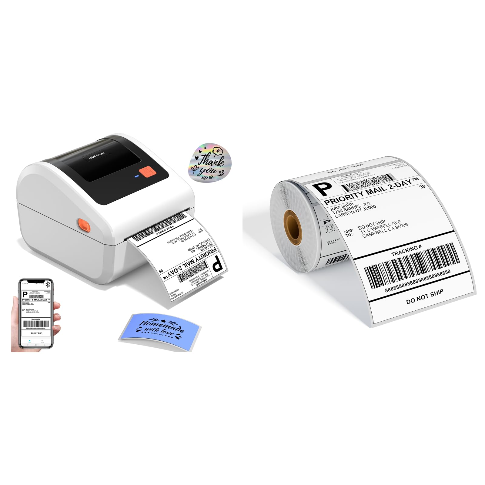 Amazon.com: Omezizy Bluetooth Thermal Label Printer 4x6-D450BT