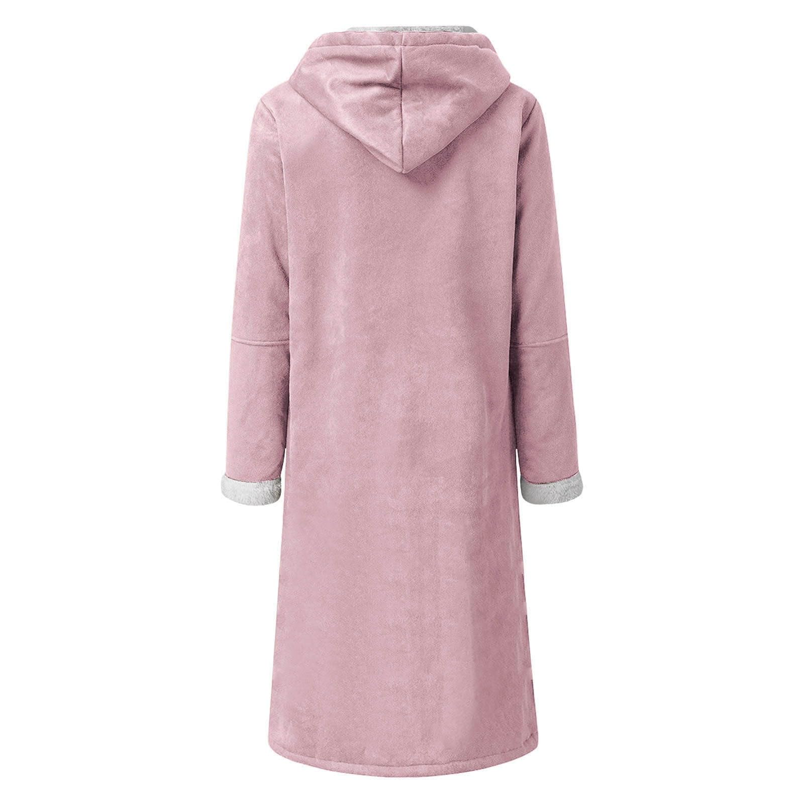 Generisch Veste d'hiver pour femme, longue, cintrée, sweat à capuche, sans manches, gilet, chemisier, manteau, sweat-shirt, manteau long, pour femme