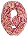 Pink Vivid Kaleidoscope Print Infinity Scarf