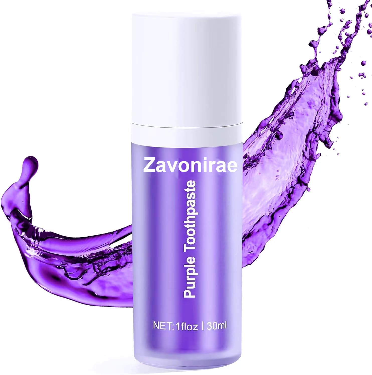 lila zahnpasta weisse zähne, 30ML lila Zahnaufhellung, Purple Teeth Whitening Toothpaste, Farbkorrektor Zahnpasta, Zahnfleckenentfernung, Tiefenreinigung, Whitening Zahnpasta, Zahnschmelzschutz