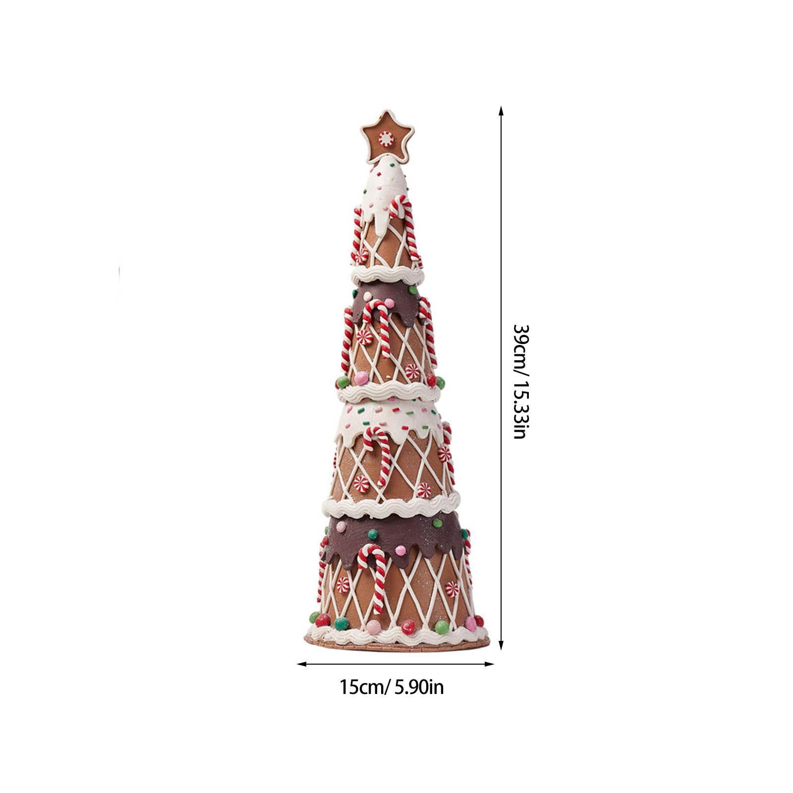 TOYANDONA Albero Decorativo di Natale da Tavolo Bastoncini e Caramelle