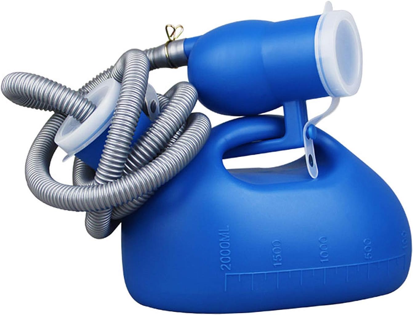 Men Urinal Bottle, Men's Urinal with Hand-held Portable Urine Cup 2000 Ml Large Capacity Leak-Proof Male Urinals for Old Men,Large Plastic Pee for Travel,Camping Convenient and Practical Urinal