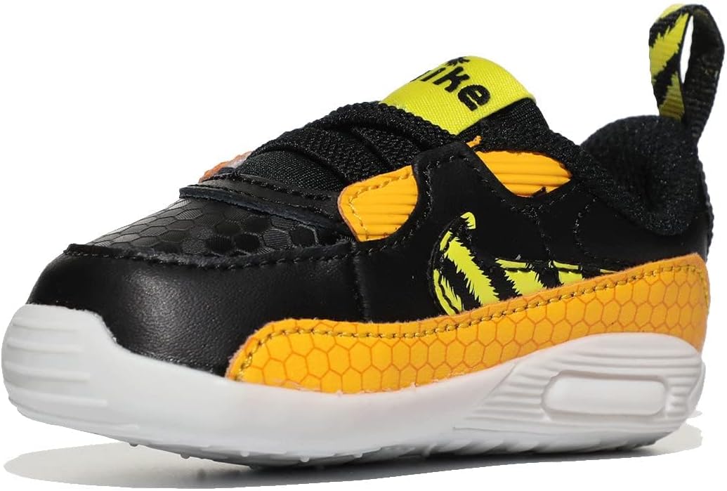 Nike Baby Boy's Max 90 Crib SE (Infant/Toddler) Black/Optic Yellow/University Gold/White 4 Toddler M