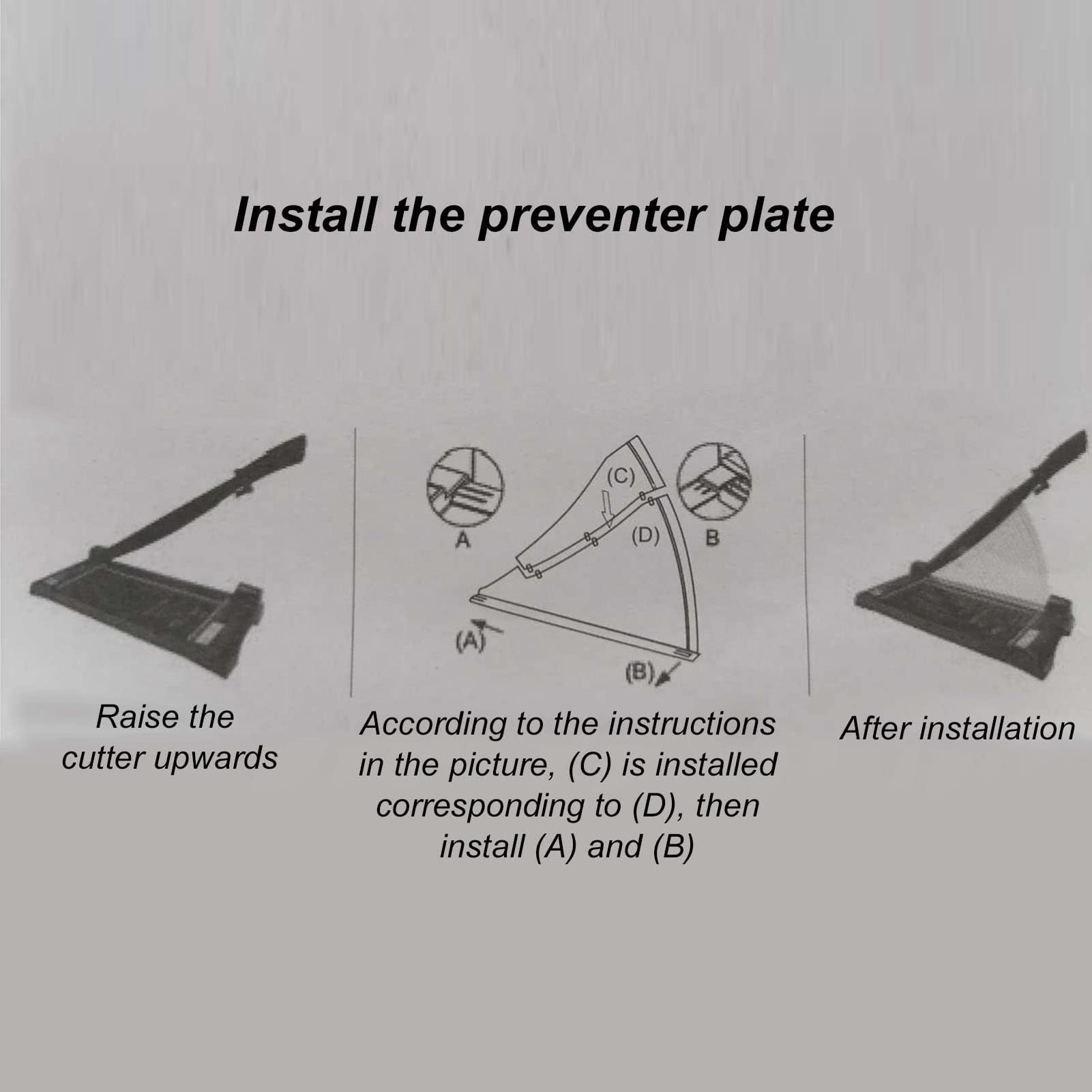 Taglierina di Carta, Taglio Veloce Incisivo Durevole Piatto Ferma Facile da Usare Tagliacarte, Macchina da Taglio Precisa per Carta da Taglio Ergonomica, per Casa, Ufficio, Scuola