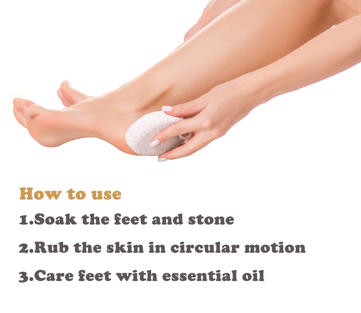 KUTOLAKI 4 Pcs Value Pack Pumice Stone, Pumice Stone for Feet, Natural Lava Foot Pumice Stone, Pumice Scrubber Foot Stone Exfoliating Callus Remover, Pumice Stone Remove Dead Skin for Hand, Foot 2
