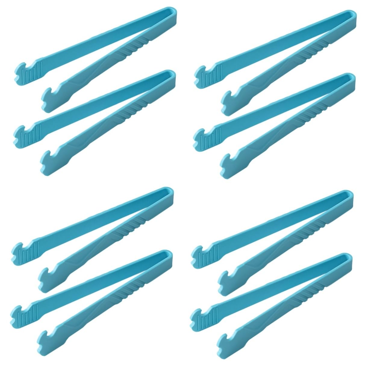 Abaodam 4 Set Pinze Multi Per Bbq E Servizio Alimentare Da Ergonomiche E Scottatura Per Carne Pasta Pane E Ghiaccio 2 Pezzi * 4