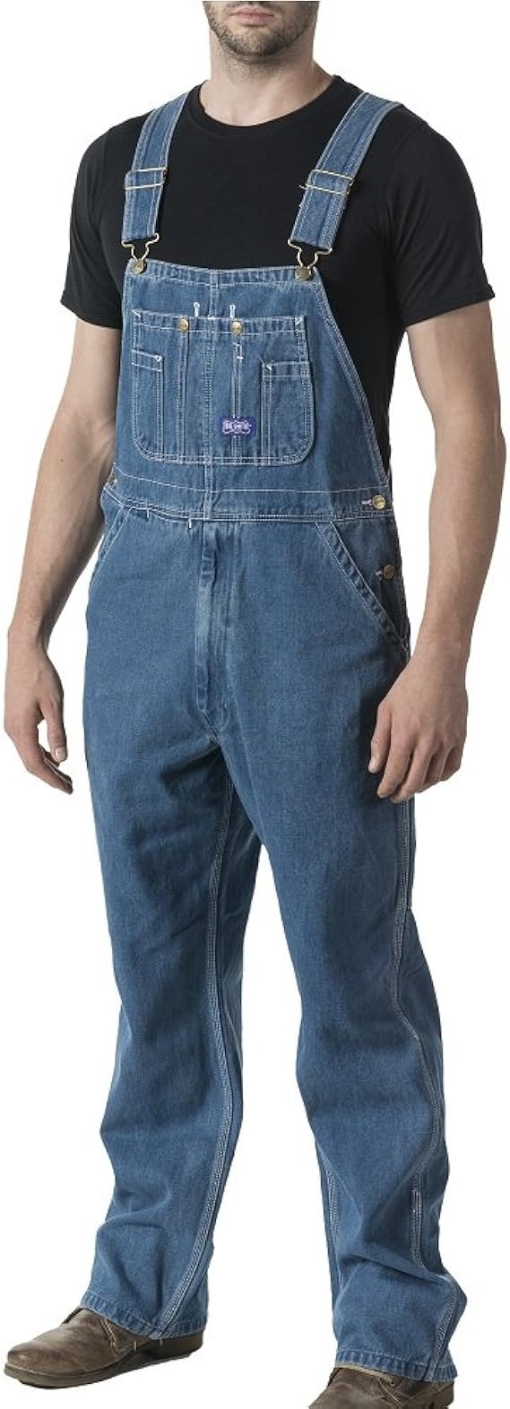 Walls Men's Big Smith Stonewashed Bib Overall Clothing