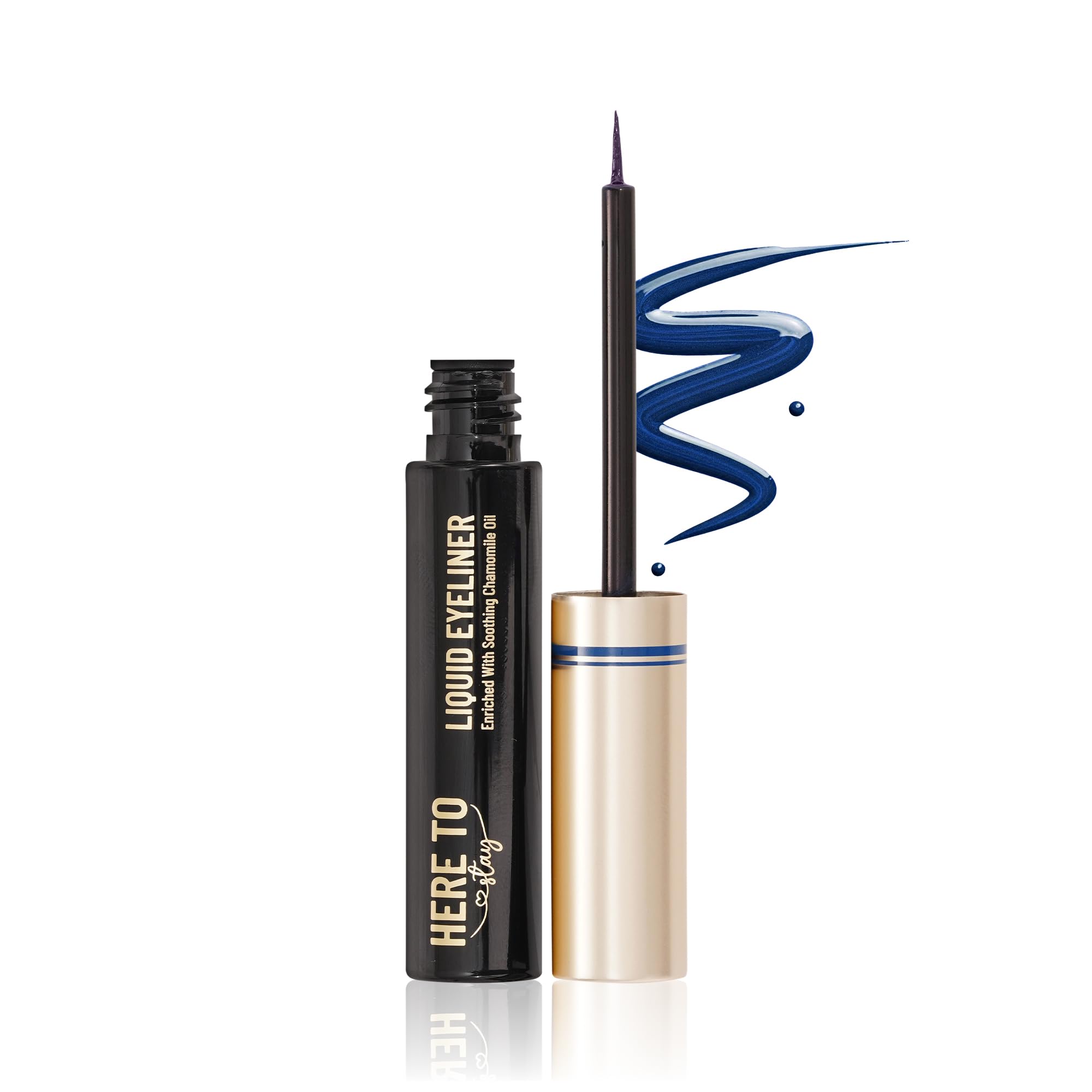 SWISS BEAUTY Select Here To Stay Semi-Matte Liquid Waterproof Eyeliner | With Precise & Pointed Tip | Smudge-Proof, Transfer- Proof | Shade- Wanderlust Blue| 3ml |-image-39