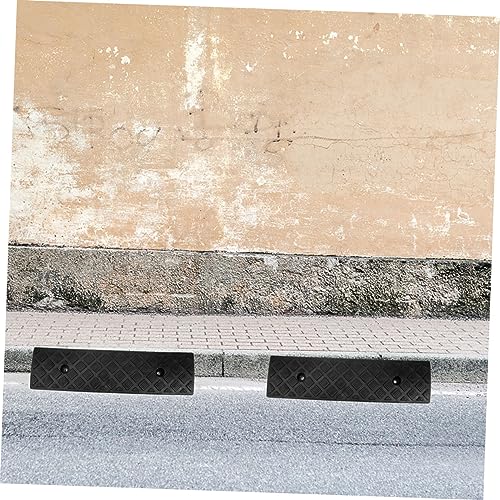 FAVOMOTO 2 piezas rampa de carga de goma resistente para coches y motocicletas, multifuncional, antideslizante y portátil para sillas de ruedas y UTVs miniatura 7