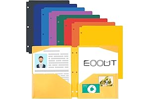 EOOUT 8 Pack Trapper Keeper Folders For 3 Ring Binder