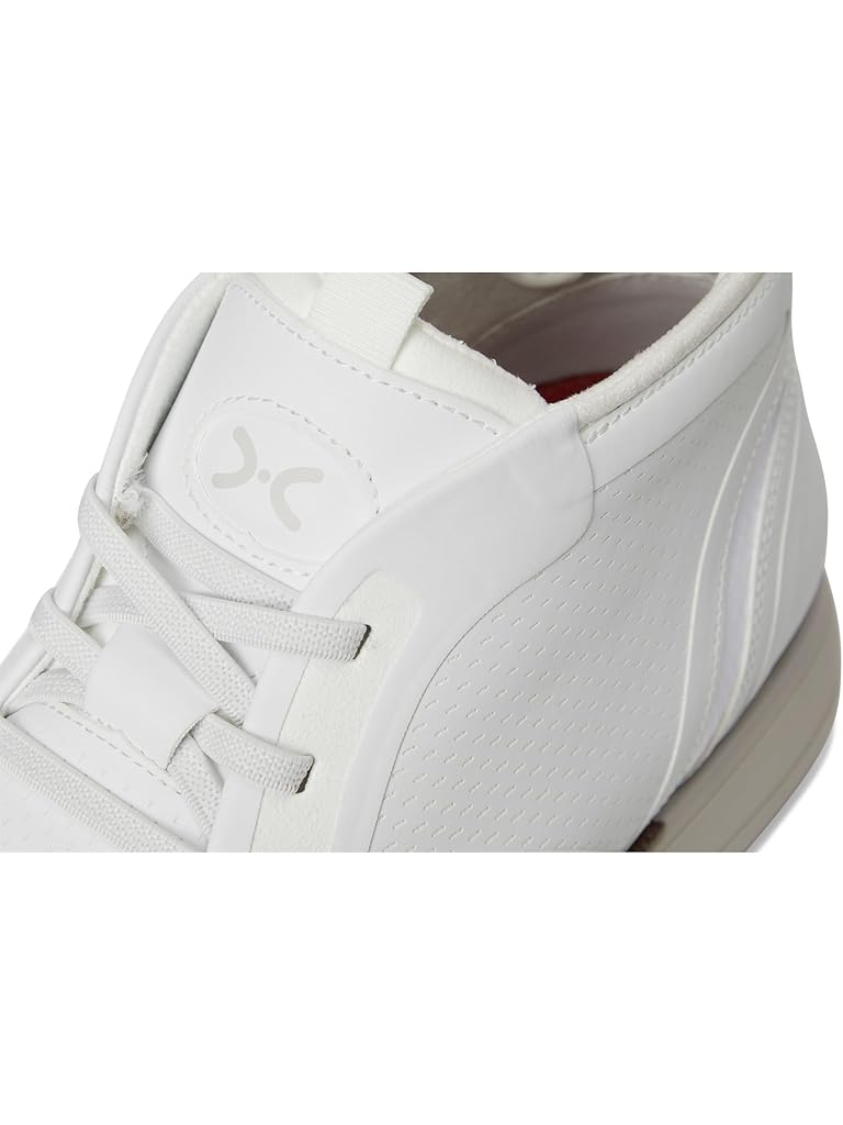 White Stacy Adams Eastmont Elastic Lace Boots