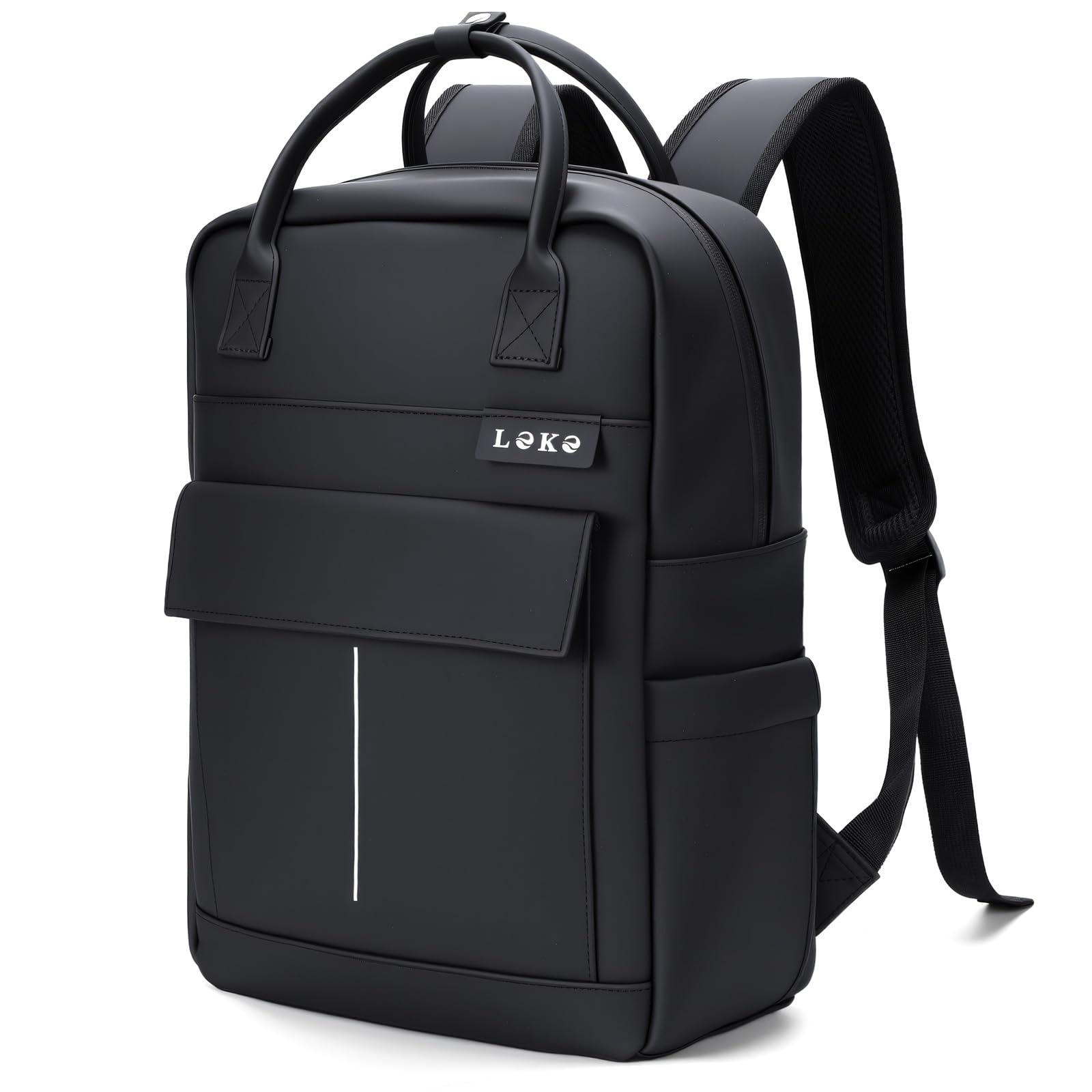 Zaino Impermeabile per Donna e Uomo, Zaini Porta PC in Pelle 15.6 Pollici, Grande Zaino da Viaggio Rains Zaini, Elegante Borsa Lavoro Donna per Scuola Casual Università Ufficio