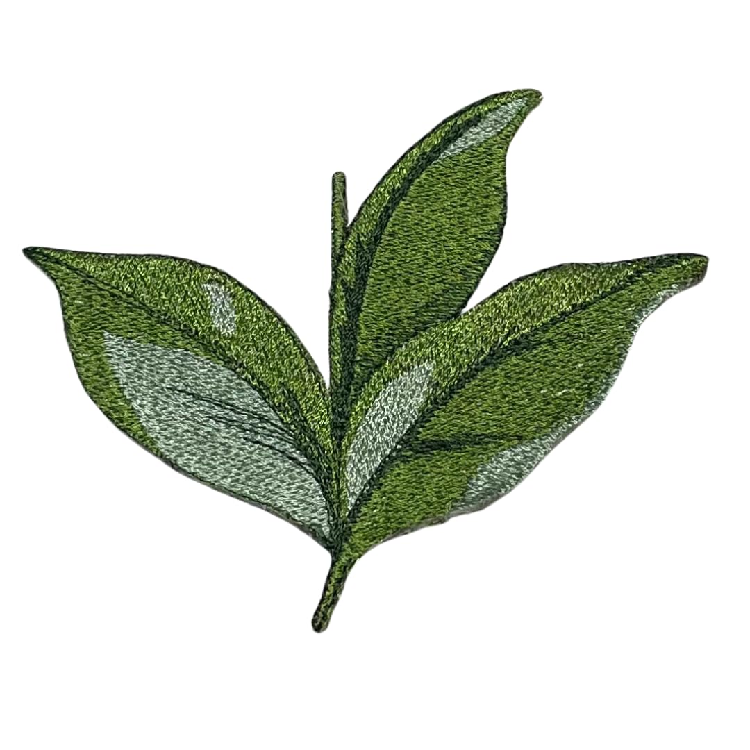 Sponsored Ad - GARAAN - Machine Embroidered Applique, Embroidery Patch, Sew on Patches, DIY Projects, Magnolia Leaf (Pack of 12)