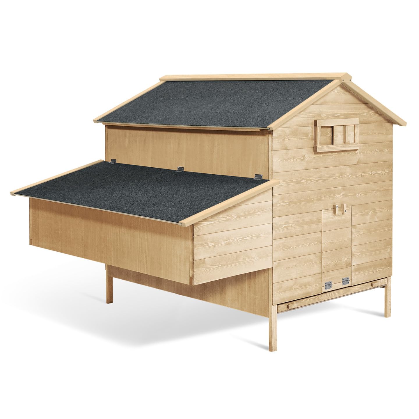 IDMarket - Poulailler Chalet XXL pour Poules avec pondoir en Bois
