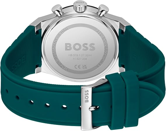 BOSS Chronograph Quartz Watch for Men Candor Chrono Collection - Available with Stainless Steel Bracelet, Leather or Silicone Strap